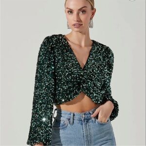 Astr the label crop shirt !